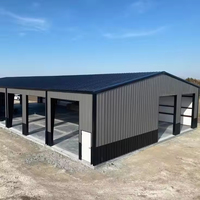 Bâtiment d'entrepôt moderne en acier avec structure portique et conception modulaire en acier galvanisé pour le stockage de bureaux et de matériel agricole