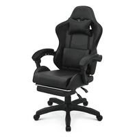 Stock de chaise de jeu rentable à prix réduit chaise de jeu noire bon marché avec appui-tête et coussin lombaire Cadeira De Jogos