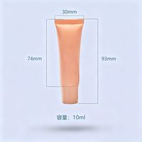 Tubes en plastique personnalisés pour crème pour les yeux et brillant à lèvres avec bouchon à vis et emballage sérigraphié