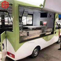 Europe Sale Ice Cream Truck Electric Food Bus Hot Dog Cart Mobile Kitchen Caravan Car Food