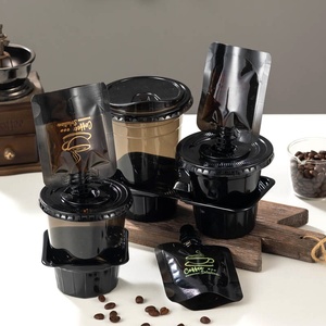 Bolsas de Líquido Transparentes Negras con Boquilla, para Bebidas Frías, Envases Desechables para Café Concentrado de 50 ml - Product Image 3