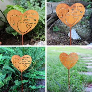 Heart Dog Shape Commemorative <strong>Plaque</strong> <strong>for</strong> <strong>Garden</strong> Decoration Iron Commemorative <strong>Plaque</strong> Plug-in <strong>for</strong> <strong>Garden</strong> Decor Metal Crafts - Product Image 6