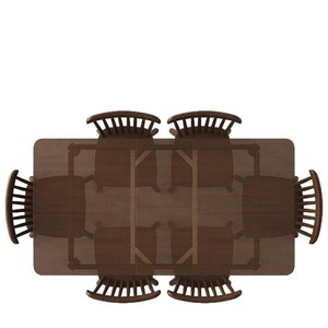 Juego <span class=keywords><strong>de</strong></span> sillas <span class=keywords><strong>de</strong></span> mesa <span class=keywords><strong>de</strong></span> <span class=keywords><strong>comedor</strong></span> plegables <span class=keywords><strong>de</strong></span> madera maciza clásica, muebles para el hogar <span class=keywords><strong>de</strong></span> 6 plazas para apartamentos pequeños, extensible, moderno y sencillo - Product Image 5