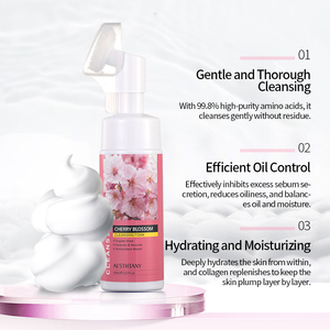 Detergente Viso Cherry OEM ODM con Vitamina C, Schiuma Detergente Profonda a Base di Erbe per Pulizia dei Pori - Product Image 2