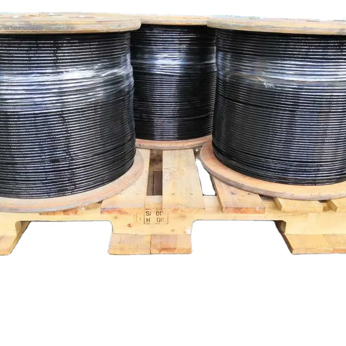 Fornitura di fabbrica durevole cavo da palestra in acciaio rivestito in TPU nero filo di acciaio 5MM