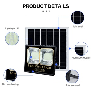 Alltop công suất cao xách tay năng lượng mặt trời Powered <span class=keywords><strong>Led</strong></span> Đèn Pha IP65 không thấm nước ABS 25W 40W <span class=keywords><strong>60W</strong></span> 100W 200W <span class=keywords><strong>LED</strong></span> năng lượng mặt trời đèn lũ - Product Image 3