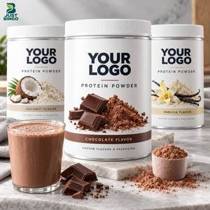 Polvo de Batido de Proteínas Halal, Marca Privada, Proveedor OEM, con Fórmula y Sabor Personalizados para Pedidos al por Mayor y en Grandes Cantidades - Product Image 1