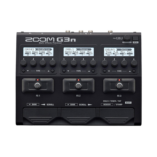 Zoom G3n Multi-function Multi-effects Processor, Electric Guitar Delay, Reverb and Overdrive Stompbox