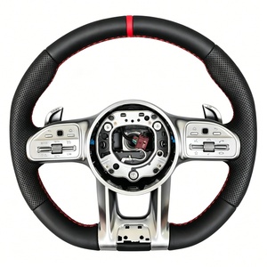 Volante de Cuero Perforado Personalizado para <span class=keywords><strong>Mercedes</strong></span> <span class=keywords><strong>Benz</strong></span> E207 E211 E250 E300 S550 S560 - Product Image 3