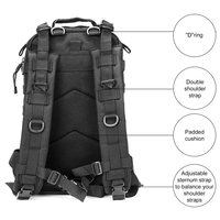 Sac à dos tactique pour la randonnée en plein air, les voyages, personnalisé, imperméable, durable, pour ordinateur portable, sacs d'école, vie quotidienne