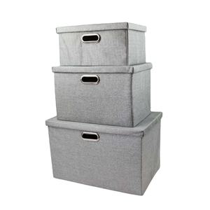 3 Large Clothing Organizers Foldable Closet Storage Boxes With Lids Houseware Foldable Cube Storage Bins With Double Handles