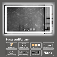 Nouvelle bande lumineuse tricolore antidéflagrante désembuage isolation thermique miroir de salle de bain Led intelligent à économie d'énergie