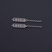 HONMEO Logos personnalisés pour accessoires de vêtements, OEM ODM, plaque de logo en alliage de zinc, étiquette métallique pour jeans, étiquette métallique personnalisée