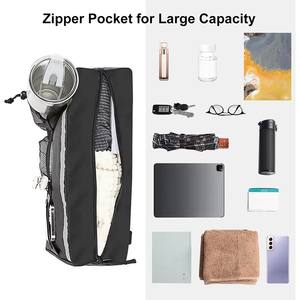 Panier de rangement mains libres pour <span class=keywords><strong>déambulateur</strong></span> pliant, fauteuil roulant, avec porte-gobelet et grand sac de transport pour <span class=keywords><strong>déambulateur</strong></span> - Product Image 6