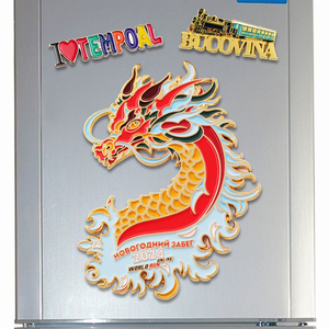 Nhà Máy Miễn Phí Cá Nhân Kim Loại 2D Tủ Lạnh Nam Châm Tùy Chỉnh Made Logo Thương Hiệu Tủ Lạnh Nam Châm Nhà Sản Xuất - Product Image 4