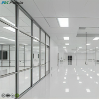 Tuiles ouvertes de plafond de voyant du Cleanroom LED de l'avant 300*1200mm pour les solutions protégées de la poussière de pièce propre de GMP