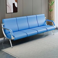 Ensemble de canapés empilables et table basse pour espaces publics (banques, hôpitaux) - Design de réception minimaliste