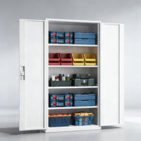 Armoire de classement de bureau moderne en acier noir avec rangement sécurisé pour documents, idéale pour la maison, le bureau, l'école et l'atelier