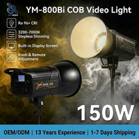 Projecteur vidéo LED COB 150W 3200-7000K, 3 modes de couleur, éclairage professionnel pour photographie, studio et diffusion en direct (direct usine)