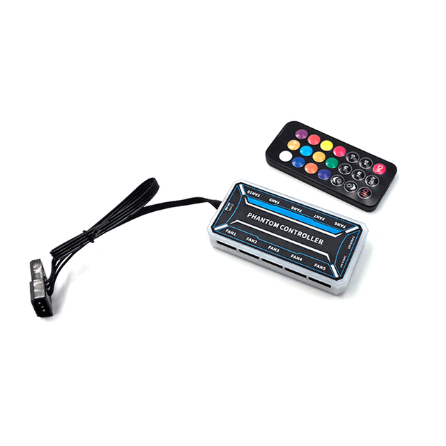 Wholesale Cool Storm 21-Keypad RGB Mini Dimmer Controllers 6Pin Interface Colorful Lights Effect Fans RGB Control Computer Stock