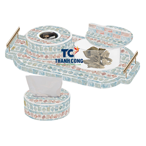 Nouveau design Ensemble de brûleurs d'encens en nacre Brûleur Bakhoor en nacre Coffret cadeau Brûleur Bakhoor MOP Fabriqué au Vietnam - Product Image 3