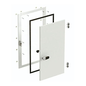 דלת הזזה מאלומיניום לחדר קירור בעיצוב תעשייתי מנפאל, שטוחה עם פתיחה ידנית, גימור משטח - Product Image 2