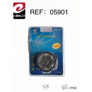 Torcia Frontale Linternade HB 188 LED, Luce Bianca, Batteria AA, per Avventure all'Aperto, Corpo in Plastica, Modello 05901 Prodotto in Cina - Product Image 2