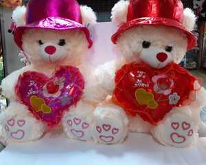 Bambola di peluche personalizzata san valentino orsacchiotto con cuore peluche ti amo te e amo orso regalo di festa produttore - Product Image 5