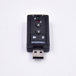 7.1 External <strong>USB</strong> Sound Card <strong>USB</strong> to Jack 3.5mm Headphone <strong>Audio</strong> Adapter with Microphone for Portable Sound Solutions - Product Image 3