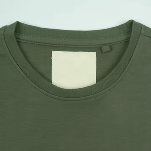 Camiseta Ligera de Lona 100% Algodón para Hombre, Calidad Premium, Secado Rápido, Manga Corta, Colores Lisos, Estampado para Uso Casual - Product Image 1