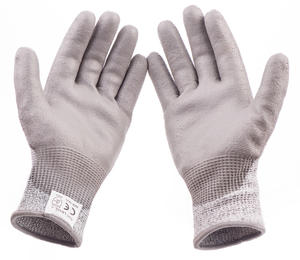 Guantes de hormigón recubiertos de PU de 13G, resistentes a Cortes, Nivel 5, protección de las manos, seguridad laboral, anticorte, chapa metálica, para construcción - Product Image 2