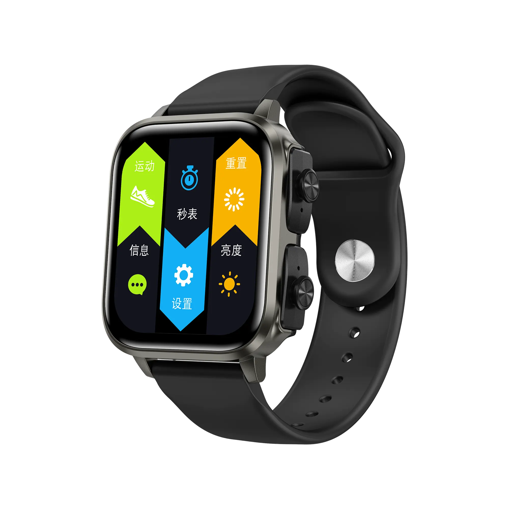 Jam tangan pintar reglog terbaik, arloji cerdas Android tahan air dengan Earphone Bluetooth layar tampilan besar sentuh