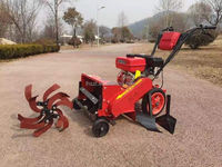 Machinerie agricole, une seule machine, tondeuse à gazon diesel et motoculteur, multi-usages, verger, ferme, jardin, désherbage, creusement de fossés, cultures