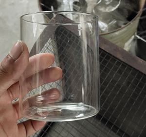 Fabricant de pot de bougie en verre Borosilicate en rose clair jaune Lalic, récipient de bougie en verre résistant à la chaleur de haute qualité - Product Image 1