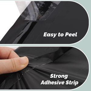Bolsas de Embalaje de Plástico para Envíos, Impresas Personalizadas, Autosellables, Impermeables, Reciclables, de 3.5 Mil de Grosor, Color Negro, Ecológicas - Product Image 4