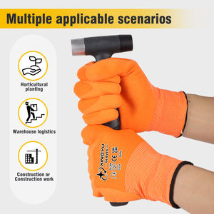 कस्टम लोगो 13 गेज पॉलिएस्टर कार्य दस्ताने और हाथ सुरक्षा के लिए लेटेक्स लेपित फोम - Product Image 2