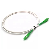 Cordon de raccordement fibre optique SC APC blanc 3mm G657a2 1.5m 2m 3m 3.5m longueurs jarretière optique et fibre Jarretière