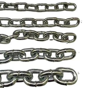 3M 4MM 5MM 6MM 7MM 8MM 10MM 12MM Q235 Welded Steel Chain Electric Galvanized DIN766 Short Link Chain