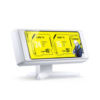 Moniteur de bureau mini Jonsbo DS339 avec interface ARGB personnalisable + DP + USB, écran LCD à gamme de couleurs étendue de 150 % pour PC
