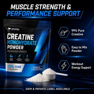 Creatina Monohidrato en Polvo 99% Pura, Venta Caliente, Etiqueta Privada OEM, Nutrición Deportiva - Product Image 2