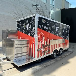 Camion-restaurant mobile de haute qualité 2025 avec four à pizza, style vintage, pour la vente aux États-Unis - Product Image 1