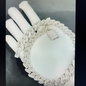 Luxury <b>Men</b> Women Hip Hop Iced Fine Jewelry 2MM 3MM 4MM 5MM Lab <b>Diamond</b> Filled S925 Silver Vvs Moissanite Brilliant Cut <b>Necklace</b> - Product Image 1