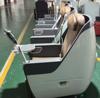 Sièges d'avion en cuir Nappa avec structure en acier, options de couleurs multiples, accoudoirs rembourrés, rembourrage personnalisable, diverses couleurs, personnalisable pour
