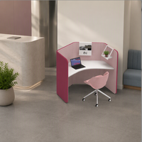 Cabine de bureau portable en promotion, petite cabine téléphonique, espace de travail privé, modules de bureau amovibles, facile à installer