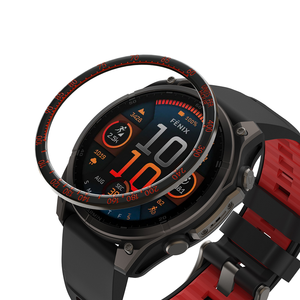 Eraysun Bisel de Metal para <span class=keywords><strong>Garmin</strong></span> Fenix 8 51MM 47MM 43MM Reloj Inteligente Marco de Escala de Tiempo/Velocidad Anillo Protector Parachoques - Product Image 4