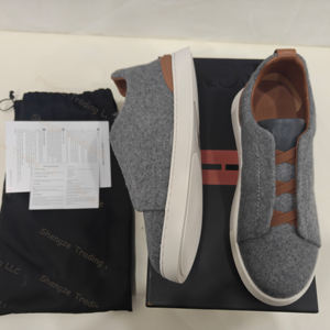 Zapatos Casuales de Cuero de Diseño Italiano Original de Lujo, Cómodos y Versátiles, Zapatos Deportivos Casuales para Hombre, Zapatos de Skateboard - Product Image 4