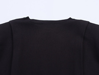 Pull-over en tricot à manches courtes plissé, 2 coloris, couleur unie, décontracté, tendance, pour femmes