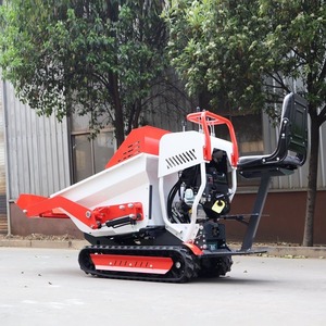 Support Personnalisation Mini Dumper Projets de terrassement Transport High Tip Hydraulic Lifting Diesel Small Tracked Dumper - Product Image 2