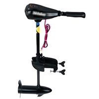 Yak Outdoors Taşınabilir Elektrikli Deniz Dıştan Takma Motoru Yeni Siyah Macera Tekne Motorları 46-86lbs Maceralar için