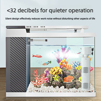 Filtre d'aquarium 3-en-1, système de circulation de filtration, petite pompe à oxygène intégrée, boîte silencieuse pour aquarium, 110-240V